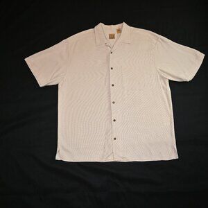 Men’s JoS. A. BANK 100% Silk Short Sleeve Button Down Shirt